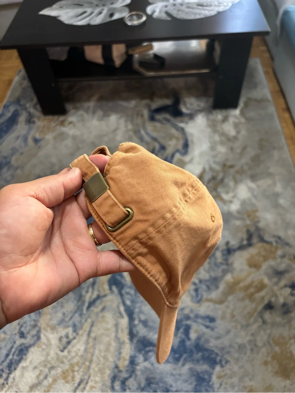Classic Tan Cotton Baseball Cap